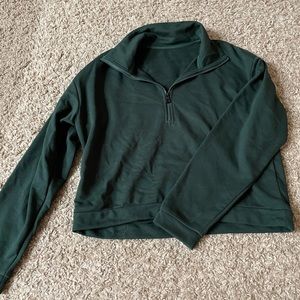 Zyia active crop 3/4 zip sweatshirt